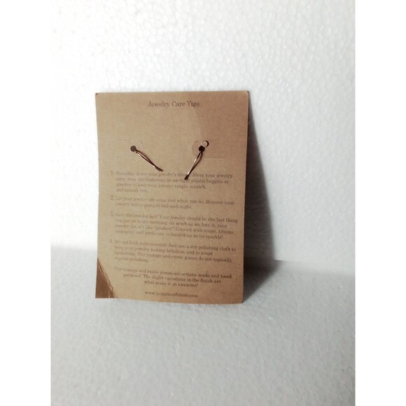 Initial Outfitters New Set Of Earrings Comes With Jewelry Card And Blue Bag And - Picture 10 of 11